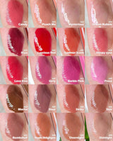 Private label transparent sparkling diamond lip gloss